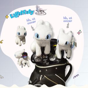 Headcover มังกรเพลิงนวล (Linhtfuly) สีขาว – ลิขสิทธิ์แท้ สำหรับ Hybrid, Ut cover