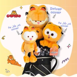 Set Headcover การ์ฟิลด์ (Garfield) แมวส้มจอมกวน - ลิขสิทธิ์แท้ สำหรับ Driver, Fairway, Hybrid, Ut cover