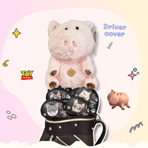 Headcover หมูแฮม (Hamm) - Toy Story ลิขสิทธิ์แท้ หมูออมสินสีชมพู สำหรับ Driver cover