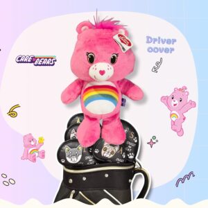 Headcover หมีแคร์แบร์ (Love-a-lot Bear) สีแดง/ชมพูเข้ม - Care Bears ลิขสิทธิ์แท้ ลายหัวใจ สำหรับ Driver cover