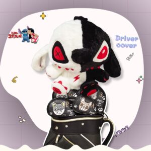 Headcover สติทช์ แดง-ดำ (Red & Black Stitch) – Lilo & Stitch งานแฟชั่น ขนนุ่มพิเศษ สำหรับ Driver cover