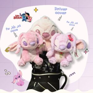 Set Headcover แองเจิ้ล (Angel) สีชมพู – หวานใจสติทช์ ลิขสิทธิ์แท้ สำหรับ Driver, Fairway, Hybrid, Ut cover