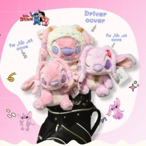 Set Headcover แองเจิ้ล (Angel) สีชมพู – หวานใจสติทช์ ลิขสิทธิ์แท้ สำหรับ Driver, Fairway, Hybrid, Ut cover