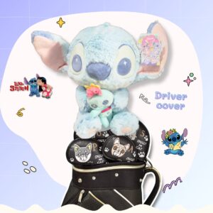 Headcover สติทช์ (Stitch) สีฟ้า - Lilo & Stitch ลิขสิทธิ์แท้ รุ่นขนนุ่มพิเศษ สำหรับ Driver cover