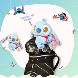 Headcover สติทช์ (Stitch) สีฟ้าถือหัวใจ – Lilo & Stitch ลิขสิทธิ์เเท้ ขนนุ่มพิเศษ สำหรับ Hybrid, Ut cover