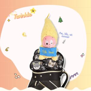 Headcover น้องทวิงเกิล (Twinkle) หัวแหลม สีเหลือง - งานแฟชั่น ตุ๊กตาแฟนซี สำหรับ Fairway, Hybrid, Ut cover