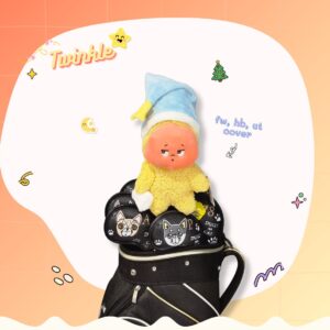 Headcover น้องทวิงเกิล (Twinkle) หัวแหลม สีเหลือง – งานแฟชั่น ตุ๊กตาแฟนซี สำหรับ Fairway, Hybrid, Ut cover