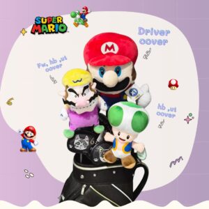 Set Headcover มาริโอ้ (Mario)  – Super Mario Bros สำหรับ Driver, Fairway, Hybrid, Ut cover