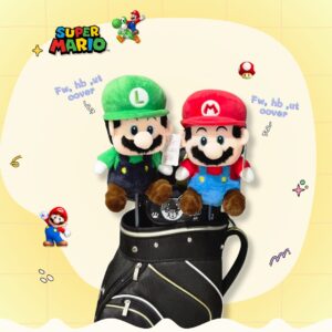 Headcover มาริโอ้ (Mario) – งานแฟชั่น Super Mario Bros สำหรับ Fairway, Hybrid, Ut cover