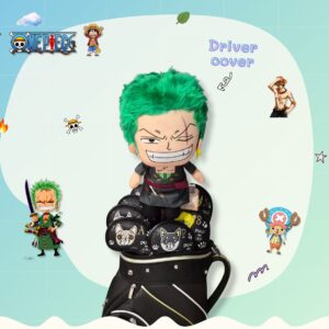 Headcover โซโล (Zoro) นักดาบหัวเขียว - One Piece วันพีซ ลิขสิทธิ์แท้ สำหรับ Driver cover
