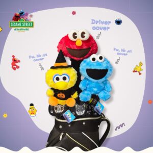 Set Headcover เอลโม่ (Elmo) – Sesame Street งานลิขสิทธิ์เเท้ สำหรับ Driver, Fairway, Hybrid, Ut cover