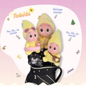Set Headcover น้องทวิงเกิล (Twinkle) หน้าแบ๊ว ตุ๊กตาแฟนซี สำหรับ Driver, Fairway, Hybrid, Ut cover