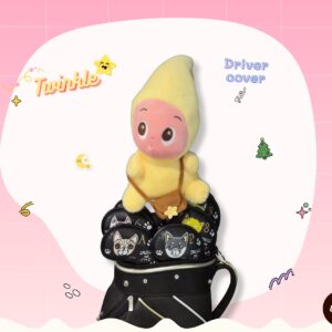 Headcover น้องทวิงเกิล (Twinkle) หน้าแบ๊วสะพายกระเป๋า – งานแฟชั่น สำหรับ Driver cover
