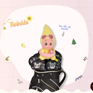 Headcover น้องทวิงเกิล (Twinkle) หน้าแบ๊วมีห่วงยาง – งานแฟชั่น สำหรับ Fairway, Hybrid, Ut cover